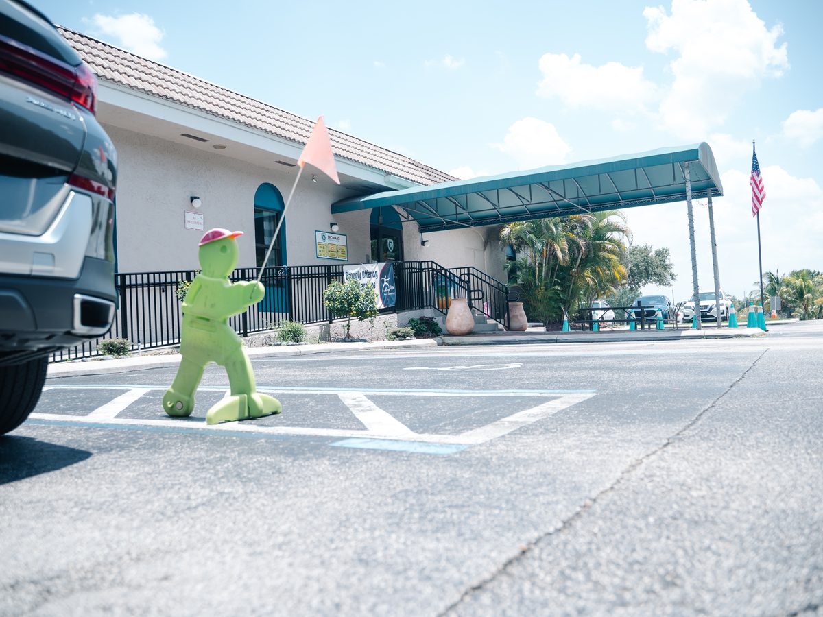 Secure Broward Christian Academy campus entrance in Davie, Florida